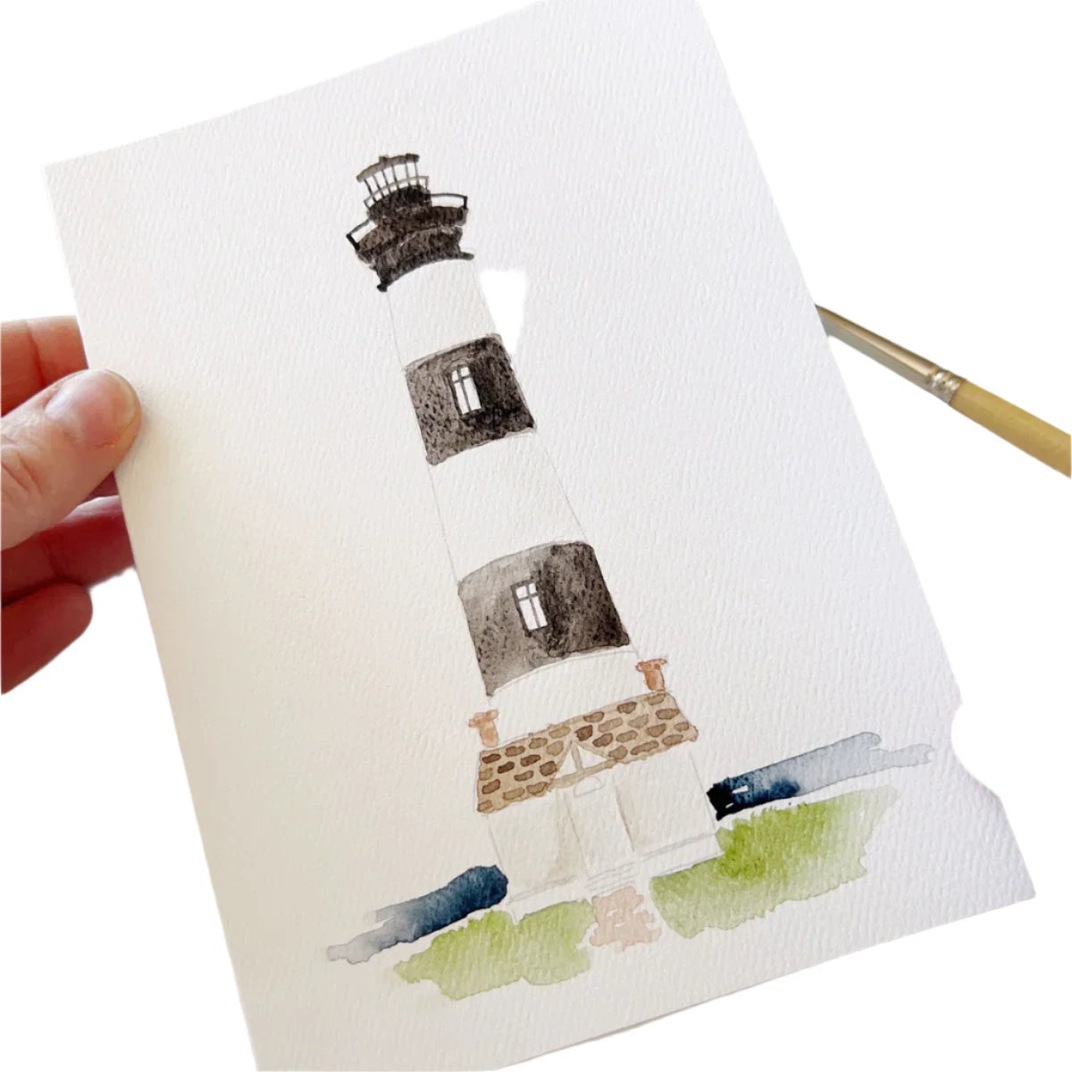 Seaside Paintable Notecards