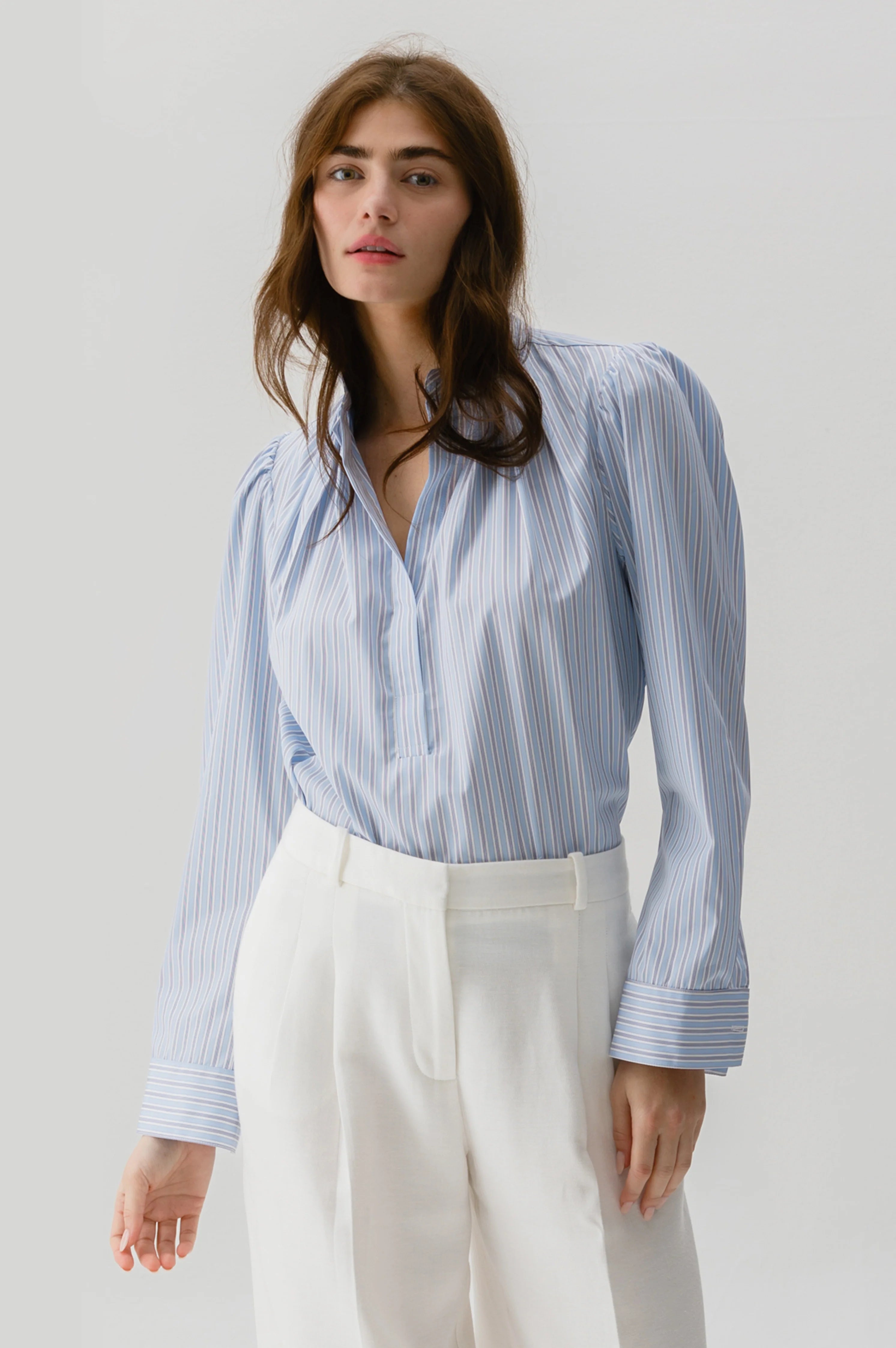 Wear Cissa The PUFF Shirt in Taton Stripe