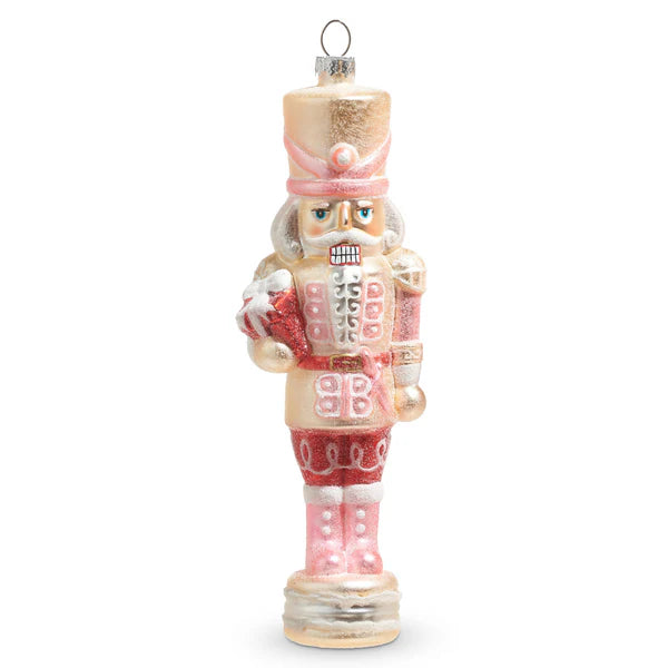 Glittered Nutcracker Ornament 8" - (two variants)