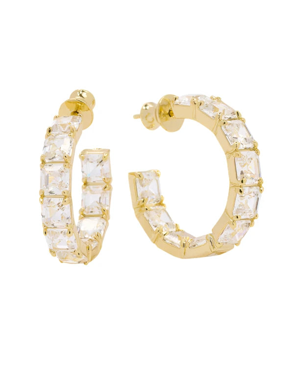 The Queens 1" Hoops Gold