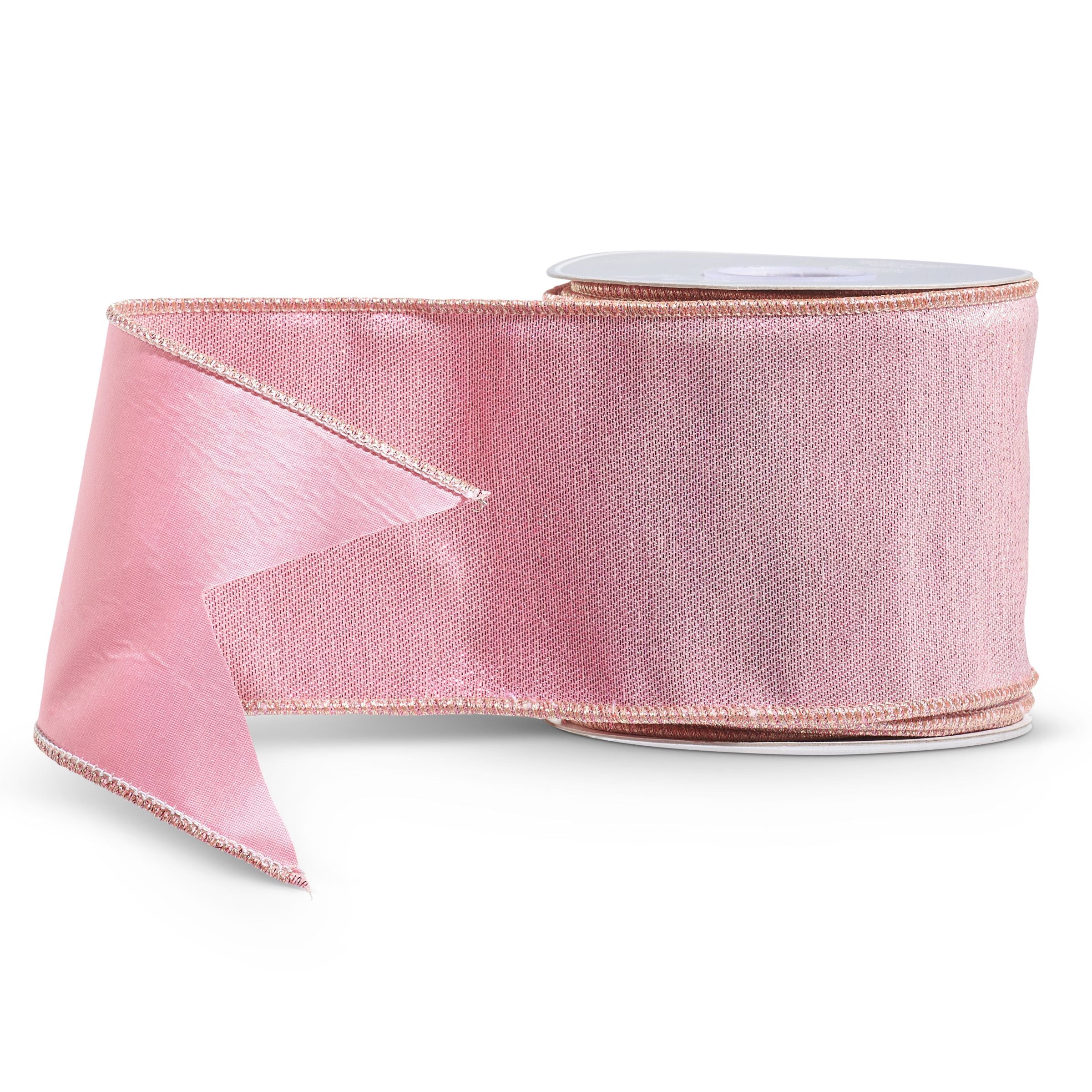 Metallic Pink Ribbon 4"x10 Yds