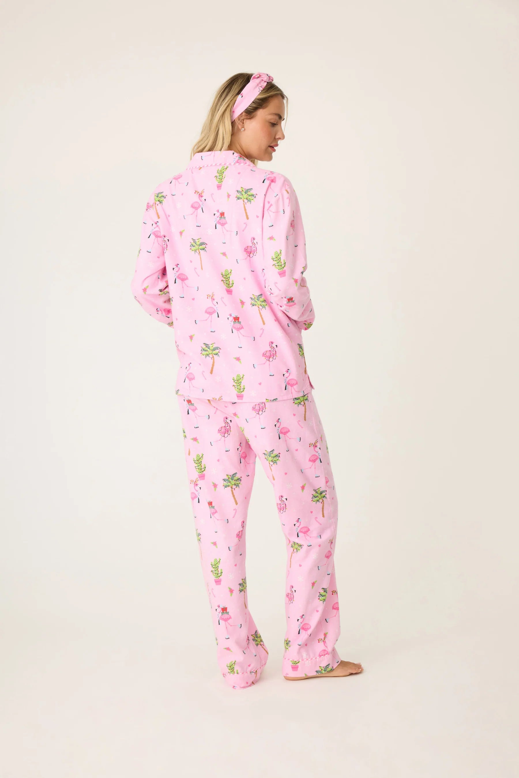 PJ Salvage Pink Violet Flannel PJ's