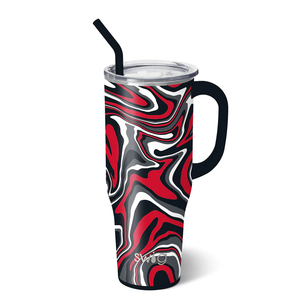 Swig Fan Zone  Black + Red Mega Mug - 40oz