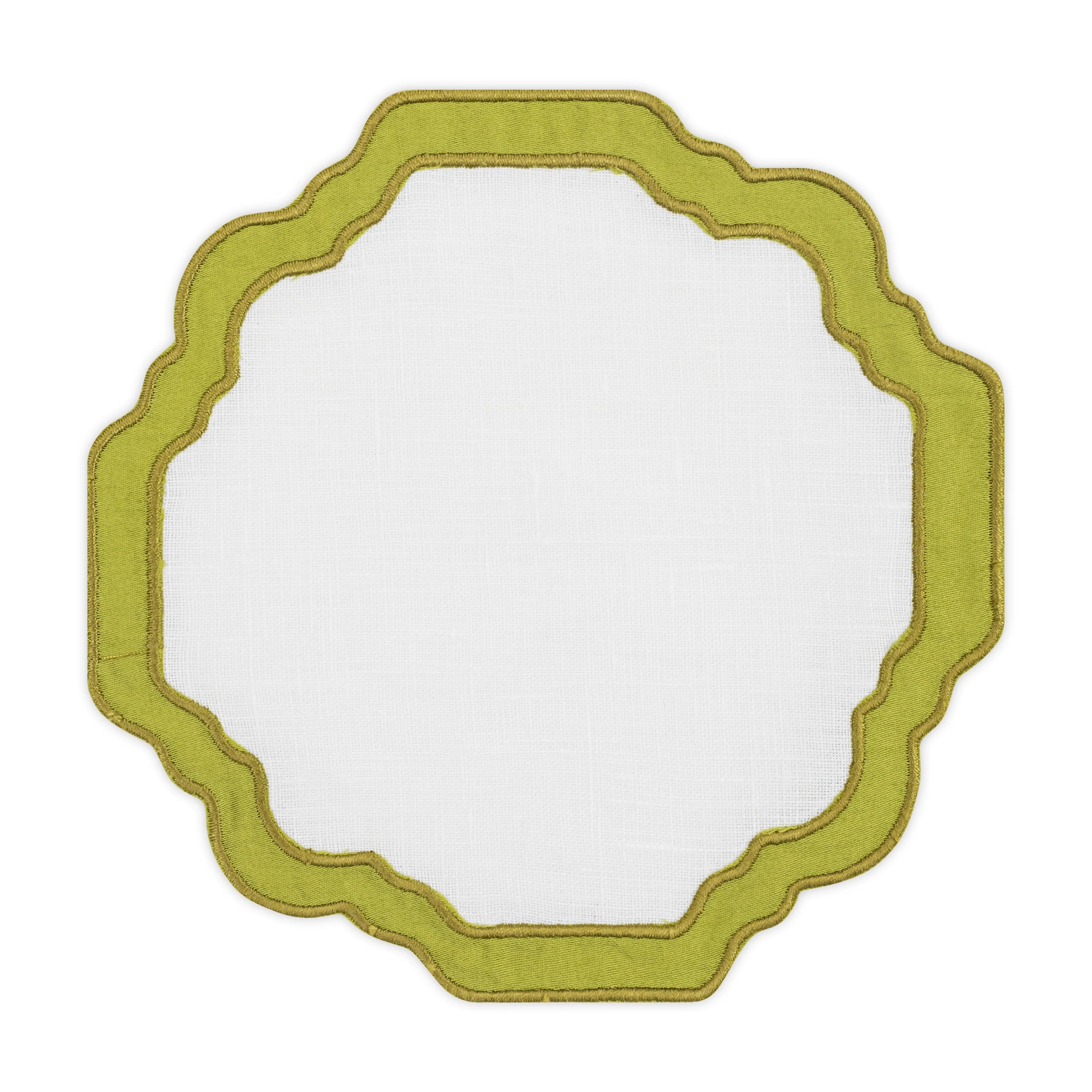 Scallop Applique Coasters Bamboo