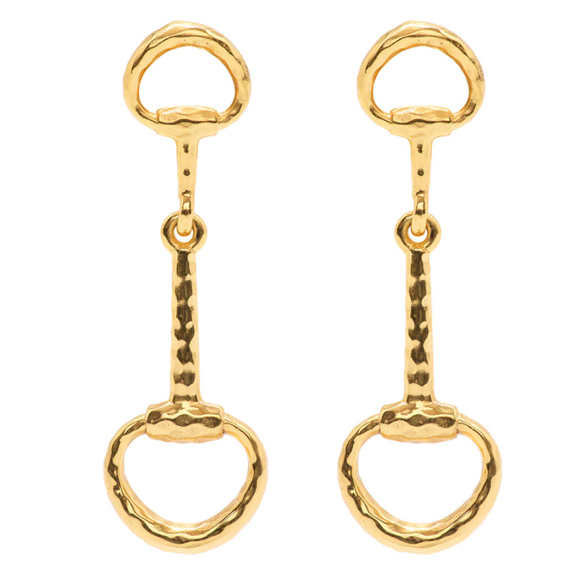 Capucine De Wulf Equstrian Snaffle Bit Earrings - Gold