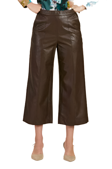 Tyler Boe Payton Pleather Cropped Pant - 2 Colors