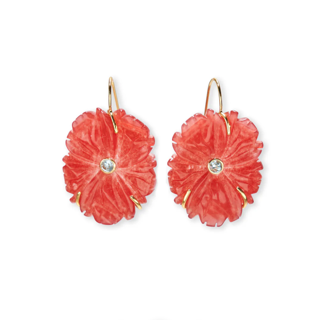 Lizzie Fortunato New Bloom Earrings in Red