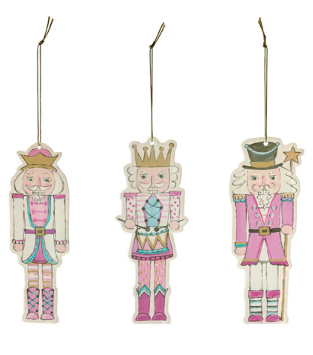 6" Blushing Nutcracker Acrylic Ornament - (three variants)