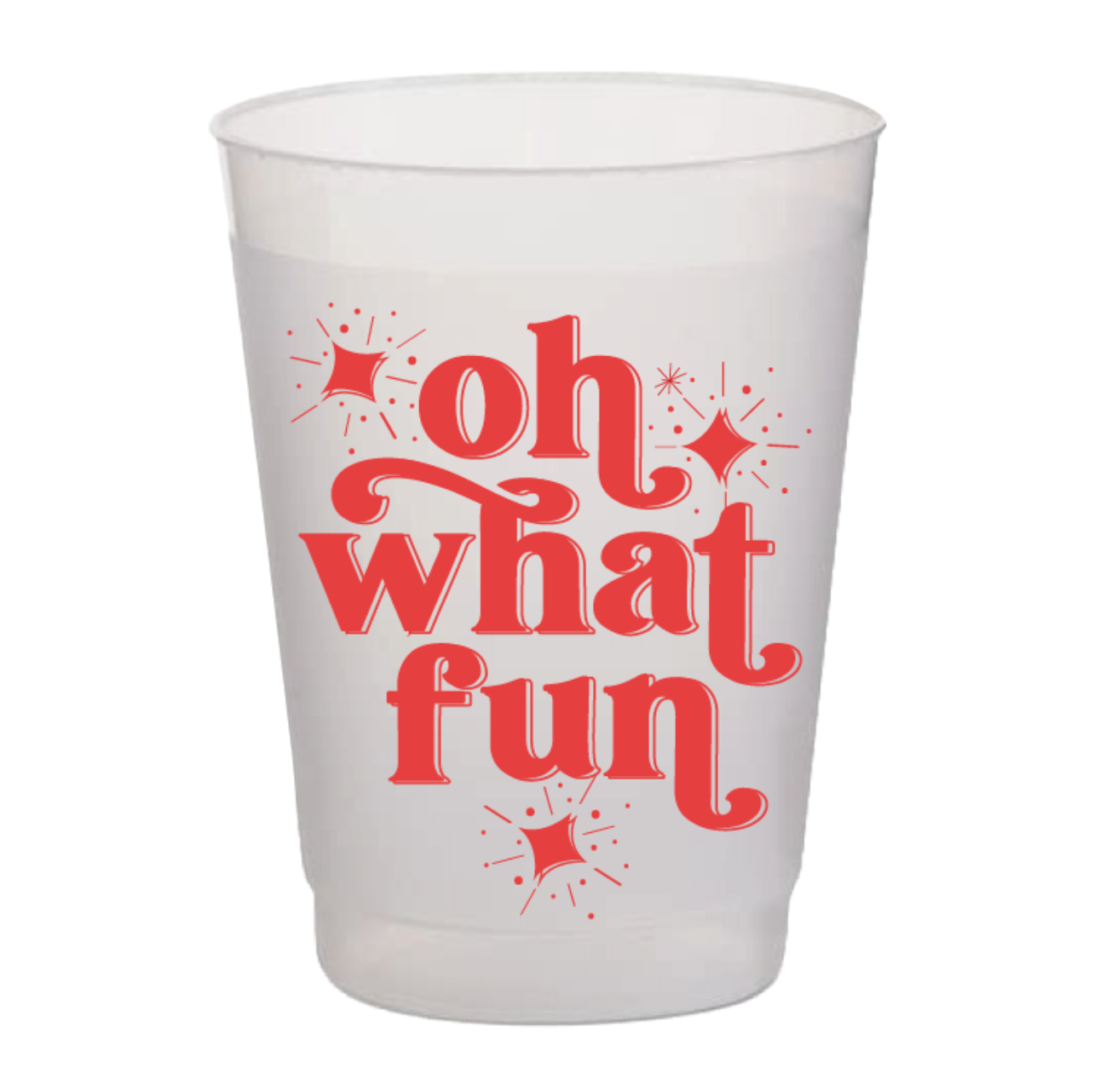 Oh What Fun - Red Frost Flex Cups