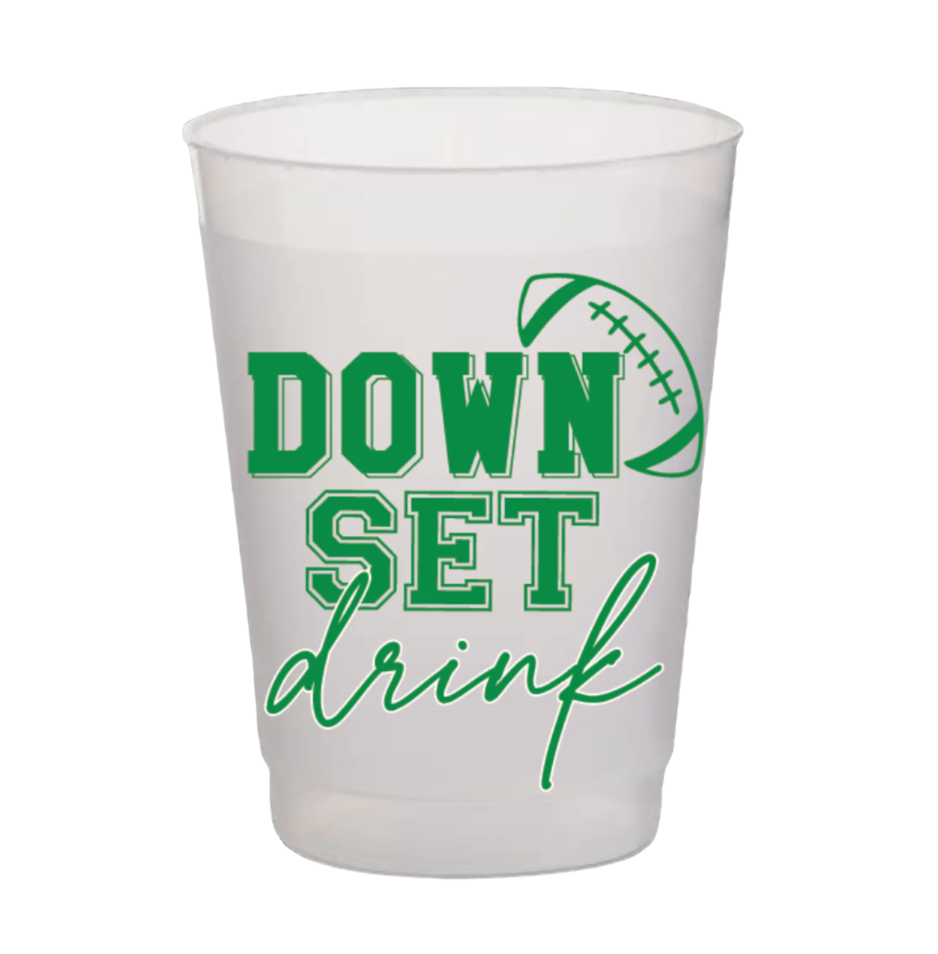 Down Set Drink - Green Frost Flex Cups