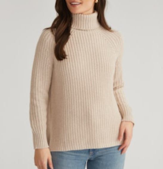 Stella Turtleneck Pullover - (black or wheat)