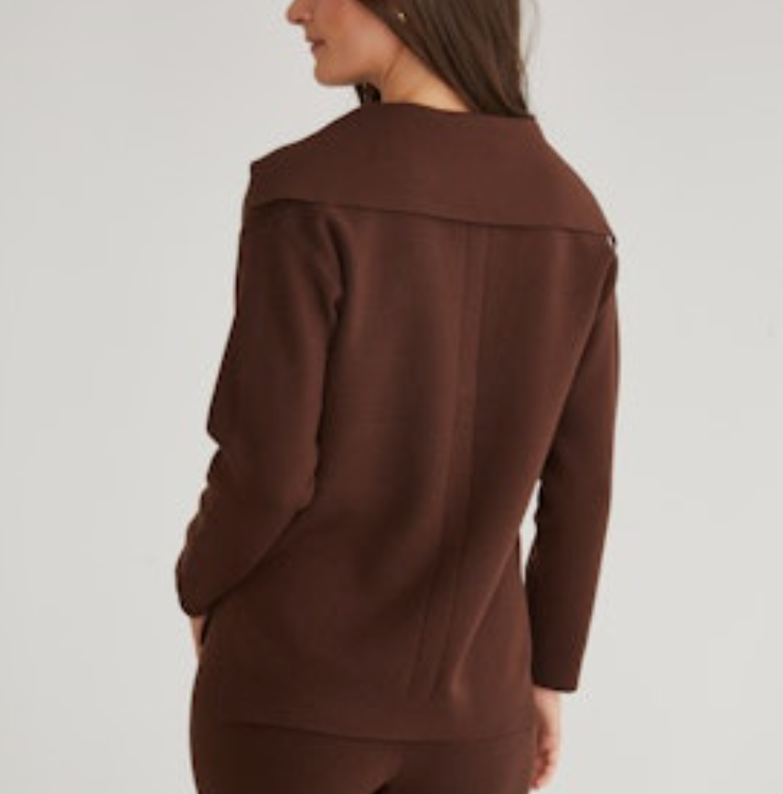 Emily Sailor Collar Pullover - Shaved Chocolate