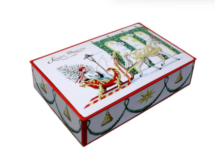 Louis Sherry Chocolate 12-Pc Designer Tin, Sleigh by Harrison Howard