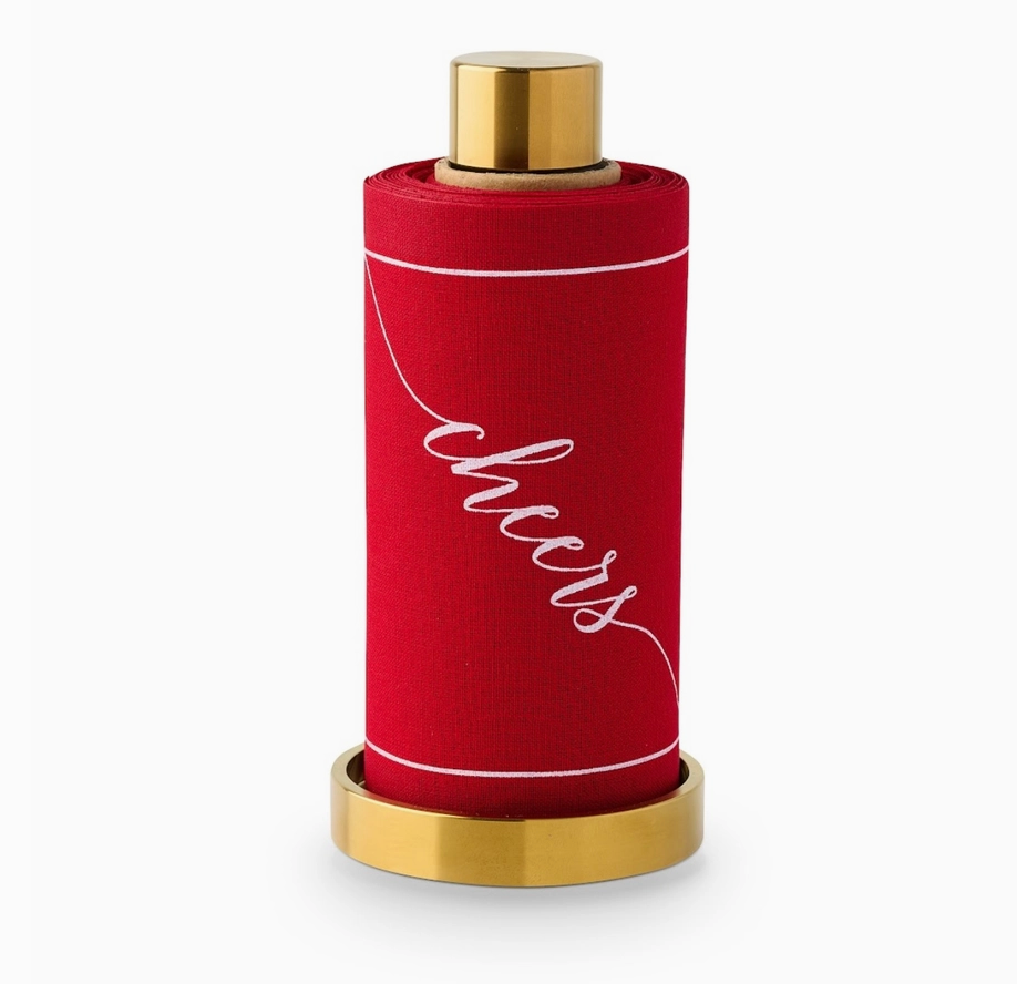 Red Cocktail Napkin Roll