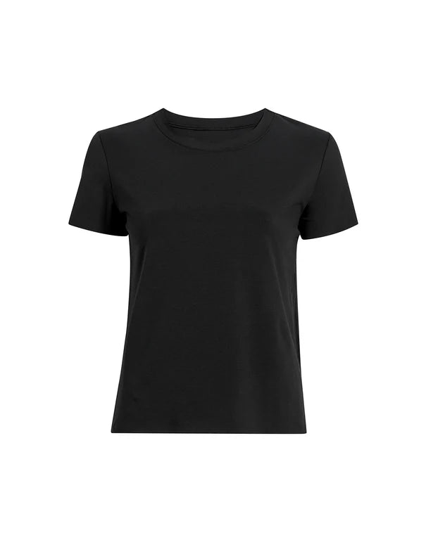 Commando Essential Cotton Crew Tee - Black