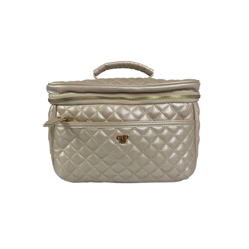 PurseN Train Case - Pearl Quilted