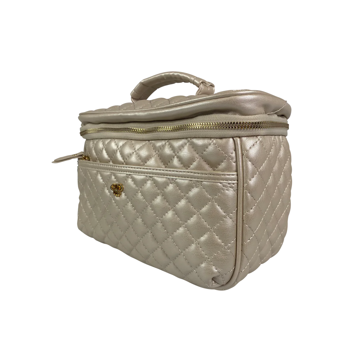 PurseN Train Case - Pearl Quilted