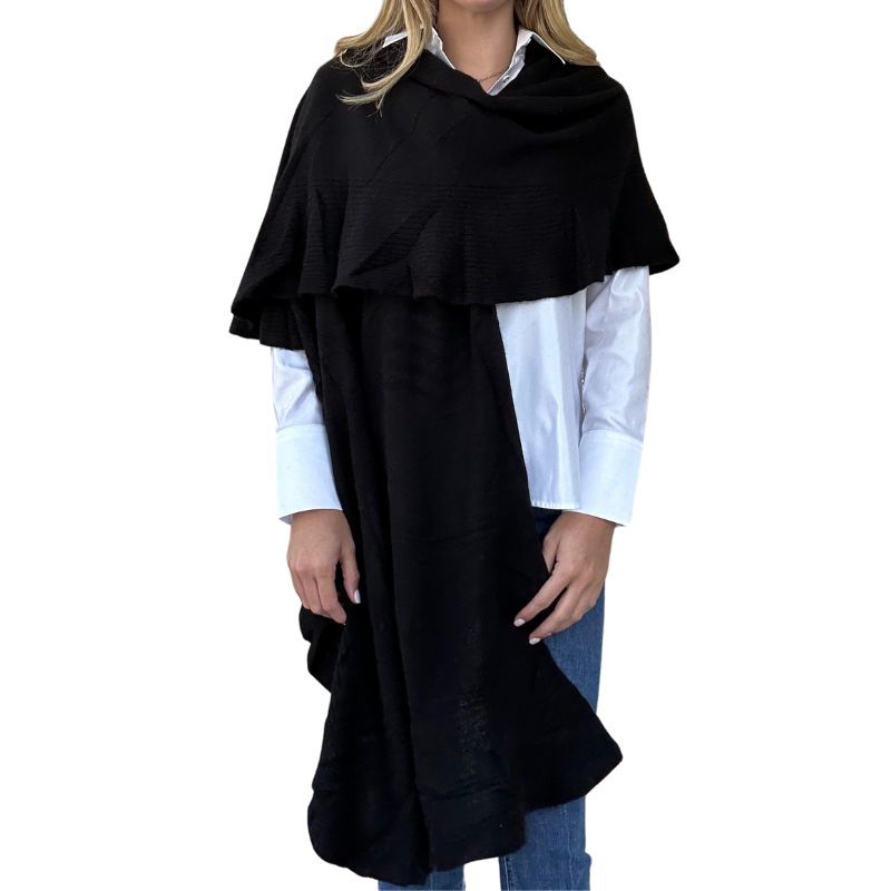 Cashmere Ruffle Wrap - (four colors)