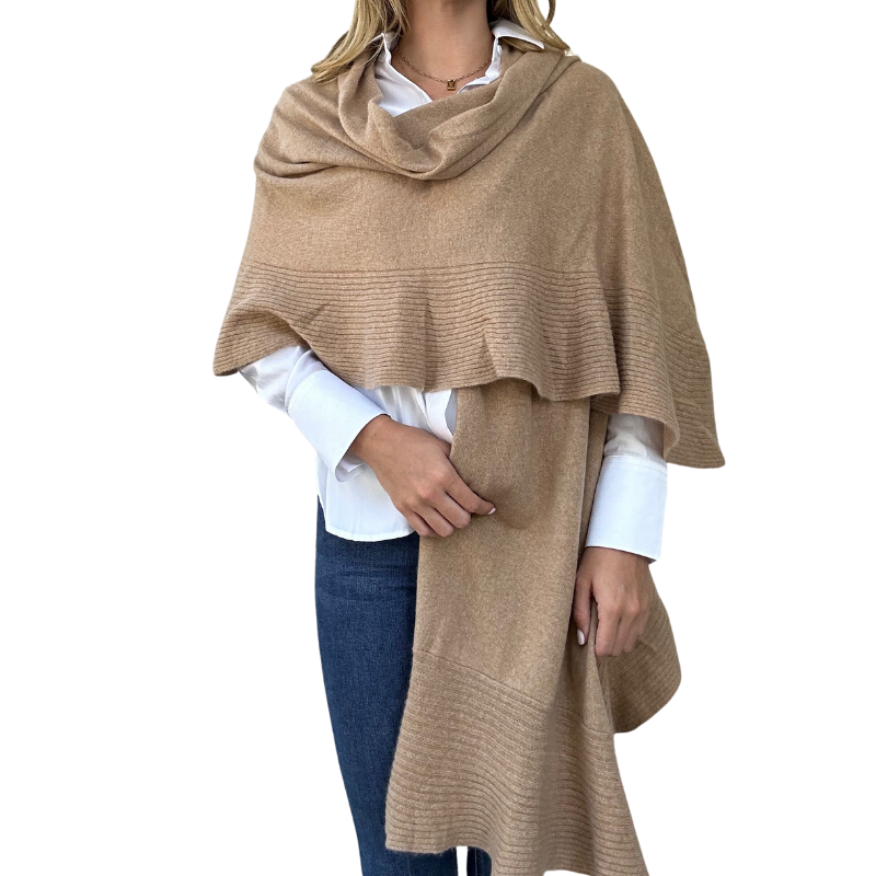 Cashmere Ruffle Wrap - (four colors)