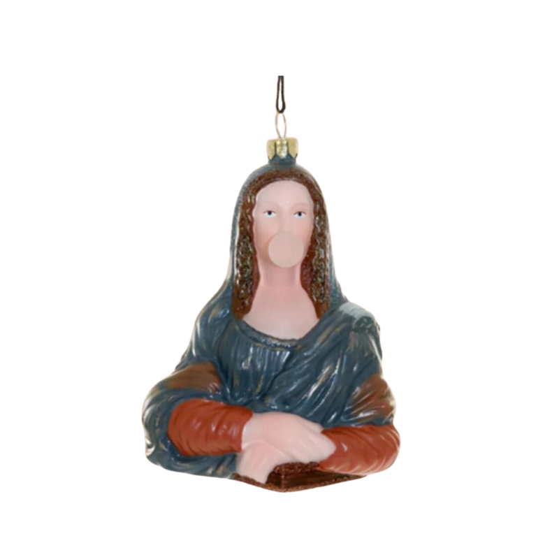 Mona Lisa with Bubble Gum Ornament