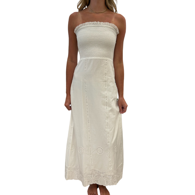 Anna Cate Abbey Maxi Dress - White