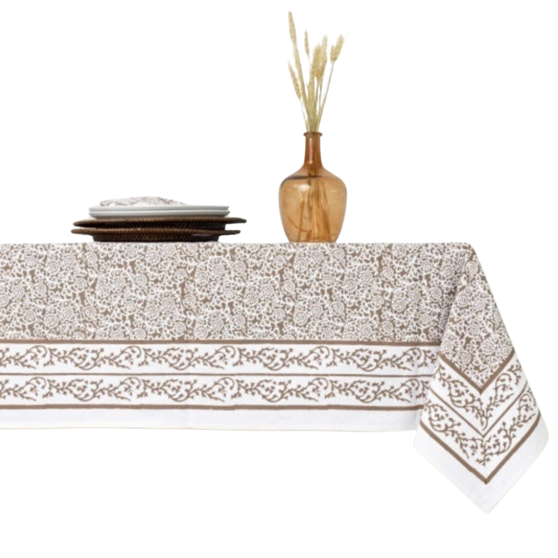 Pomegranate Tapestry Dark Chocolate Tablecloth