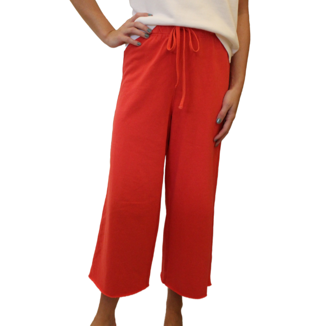 Terry Wide Leg Pants - 2 Colors