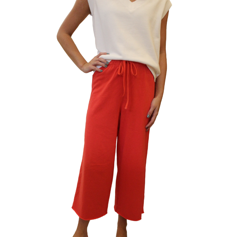 Terry Wide Leg Pants - 2 Colors