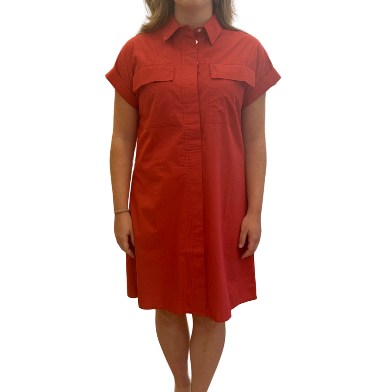 Harper Dress - (red or black)