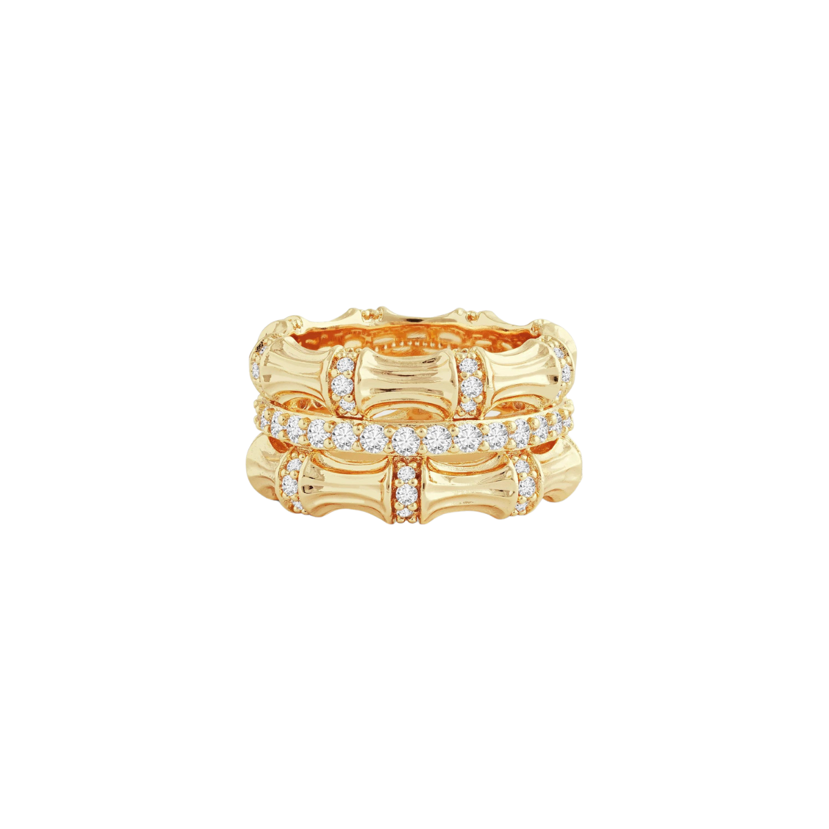 Anabel Aram Bamboo Stack Ring