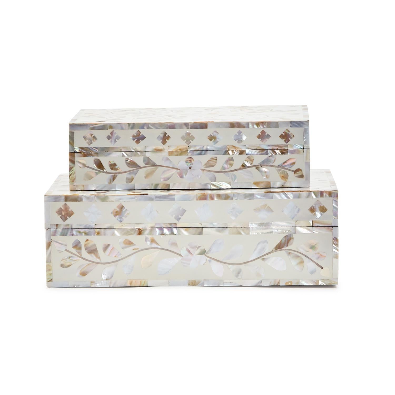 Wisteria Hinged Cover Box - (small or large)