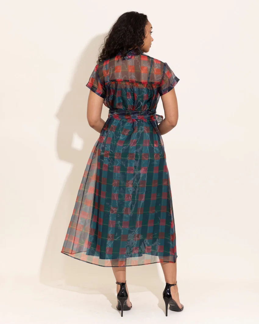 Alden Adair Rachel Dress - Holiday Plaid