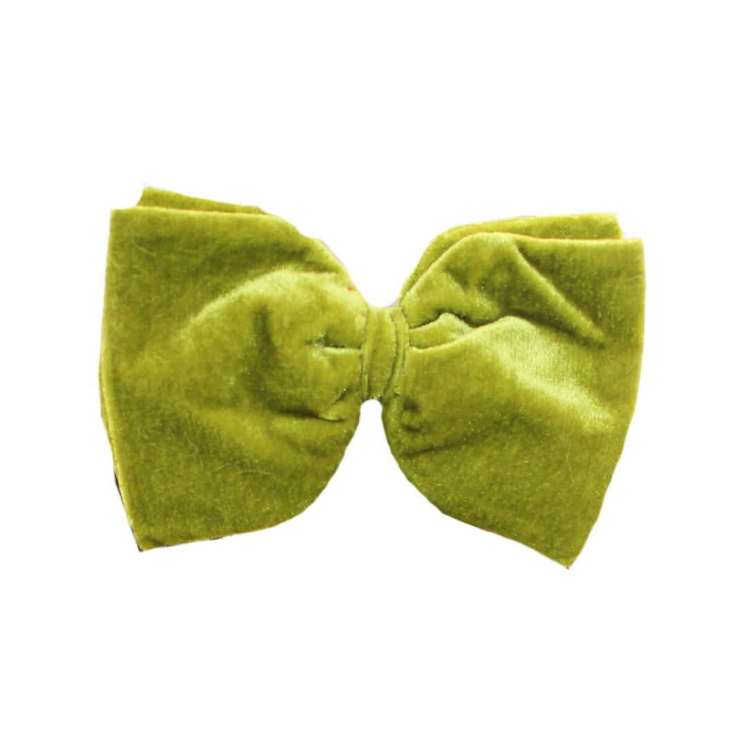 6" Velvet Bow with Expandable Loop - 3 Colors