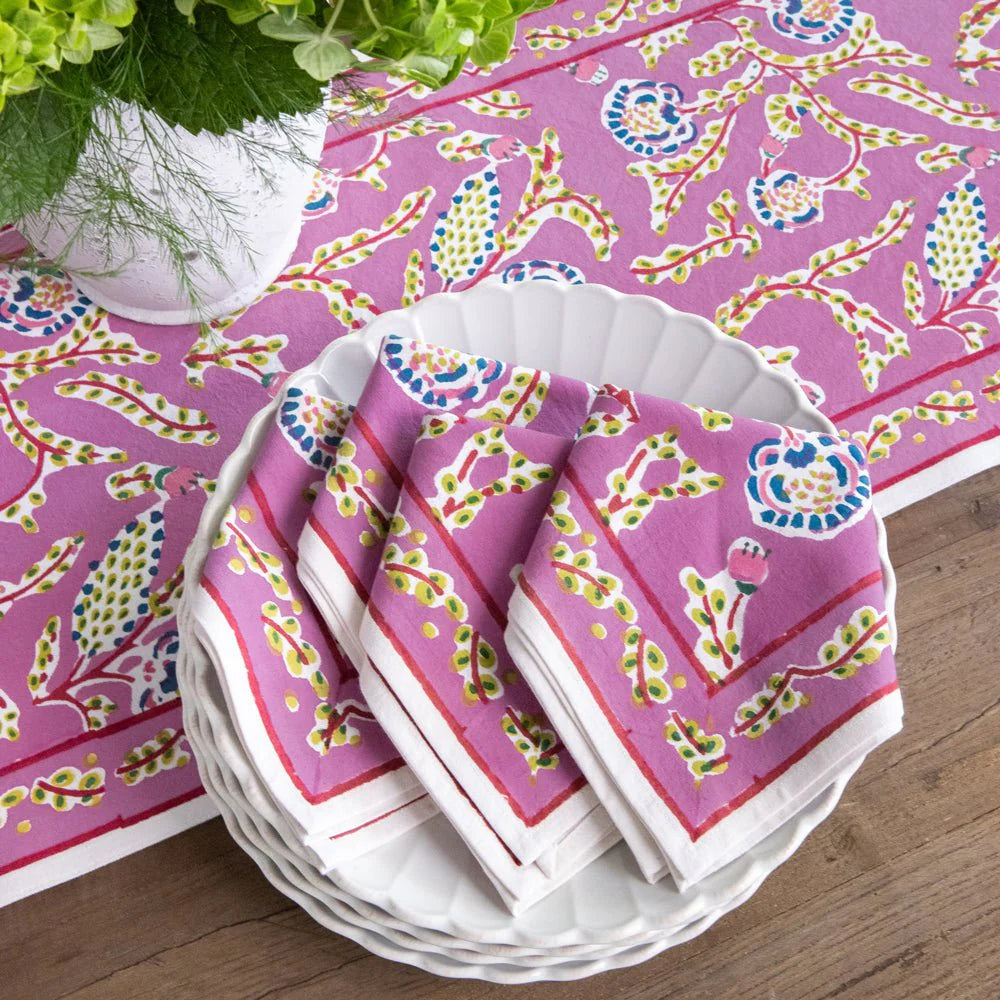 Climbing Dahlia Lilac Napkins - Set of 4