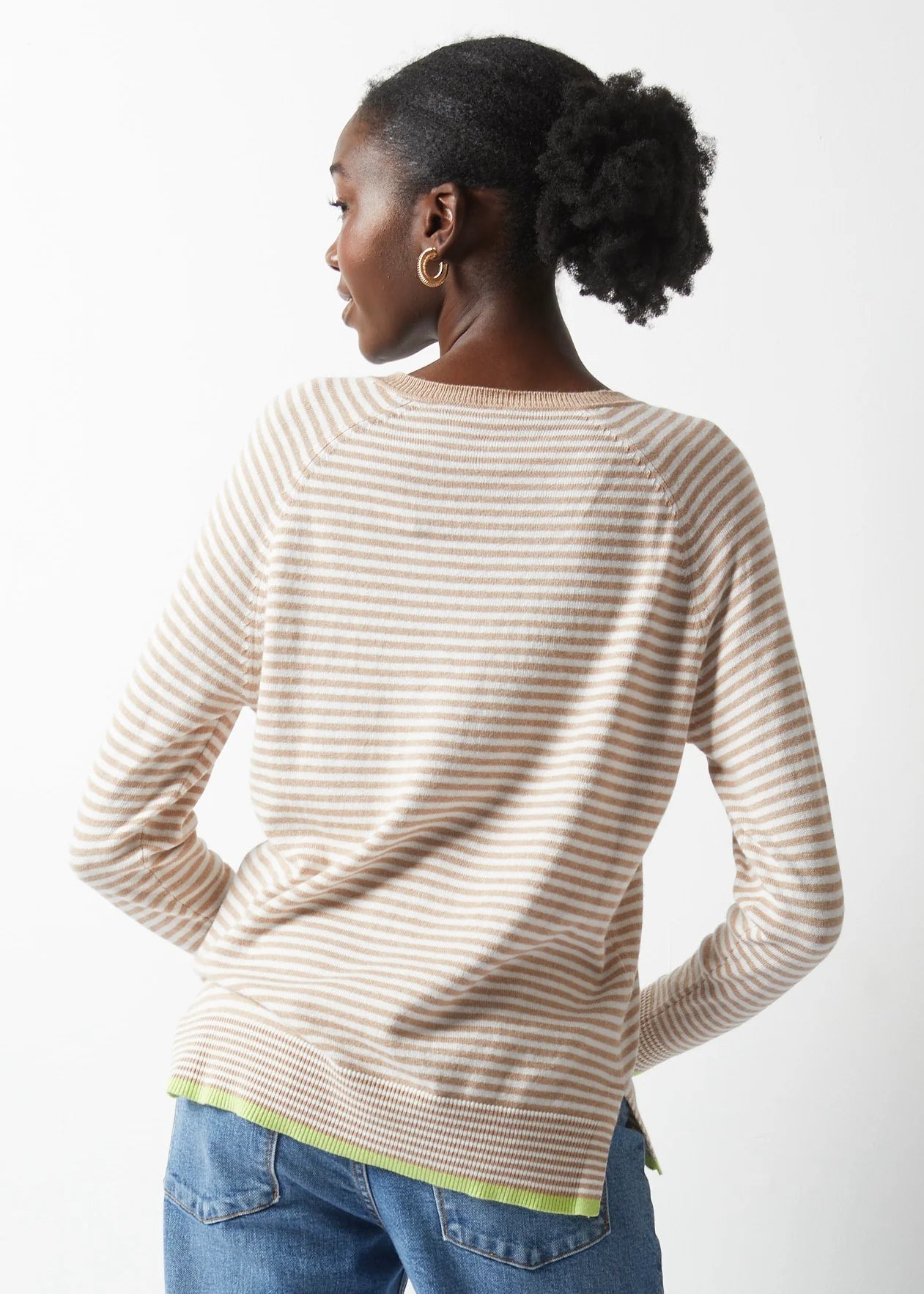 Essential Stripe V-Neck Sweater