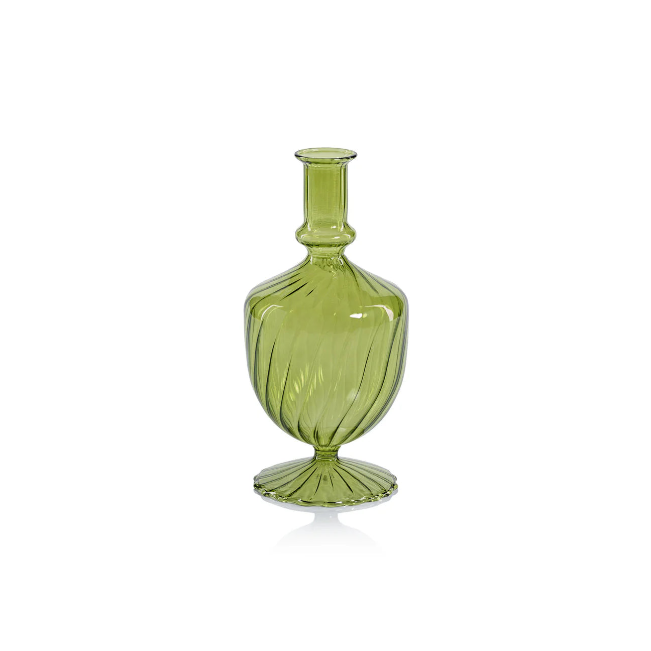 Spiral Shape Vase - Green - 3 Sizes