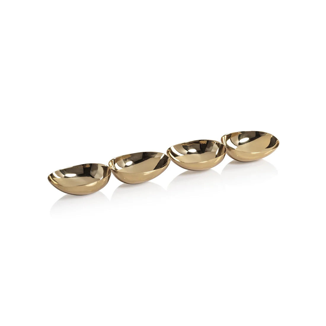 Four Tier Nut Bowl - Polished Gold