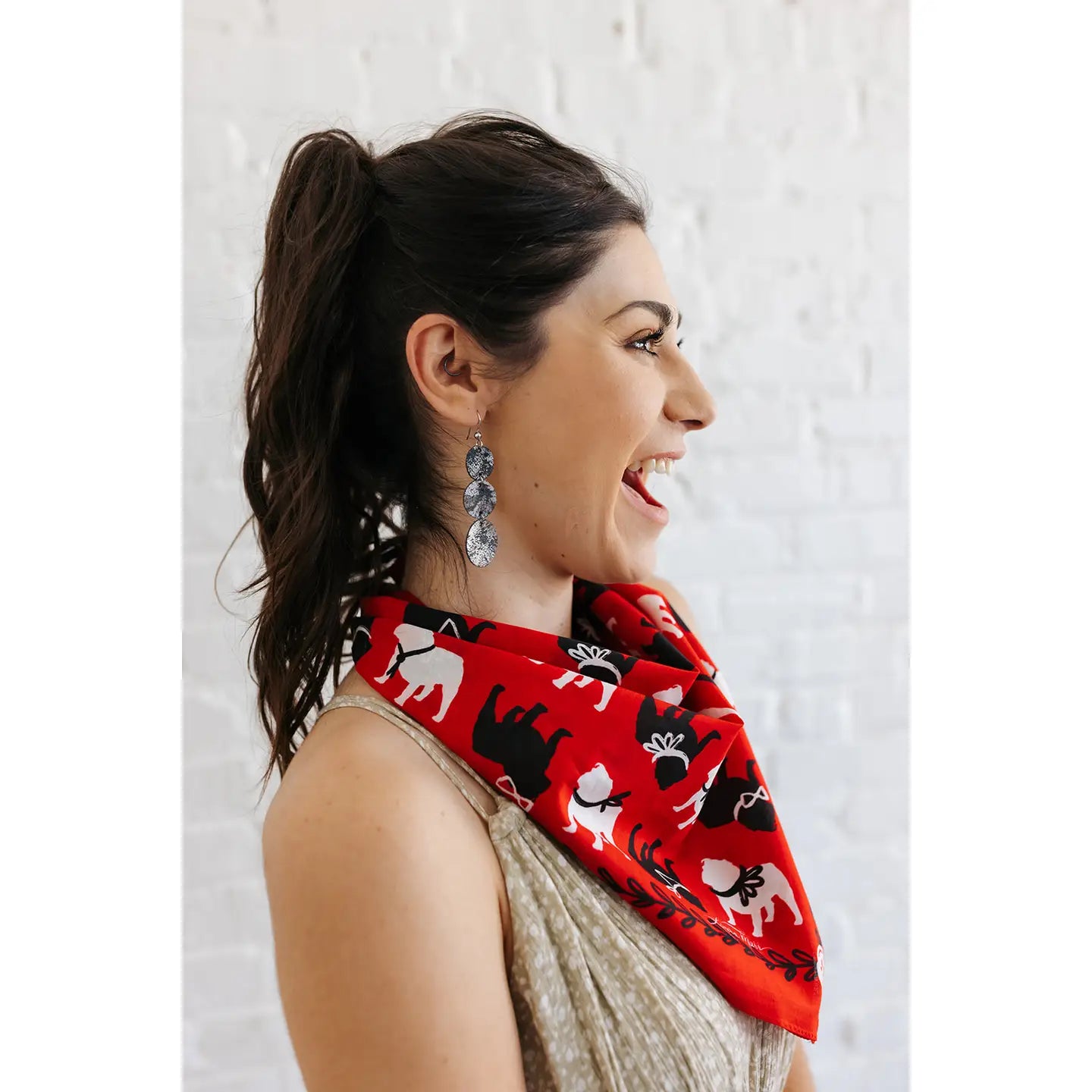 Spirit Bulldog Bandana - Red