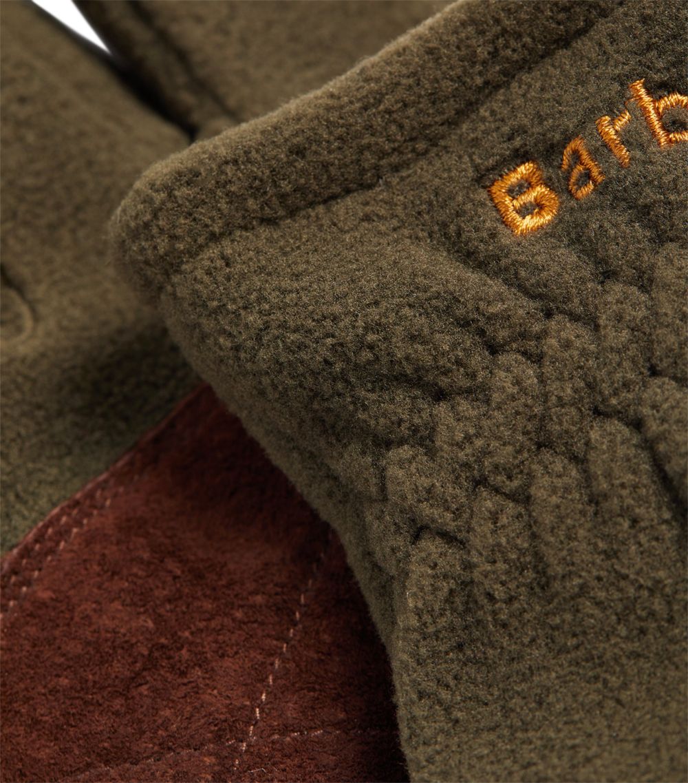 Barbour Coalford Fleece Gloves - Olive