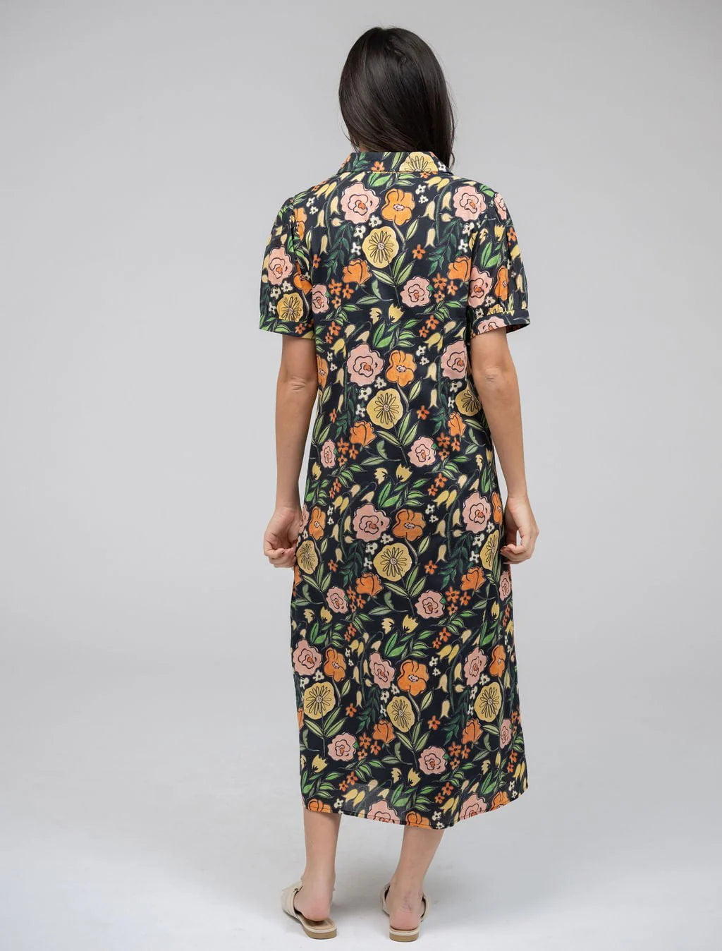 Beau & Ro Kris Dress - Fall Garden - Black