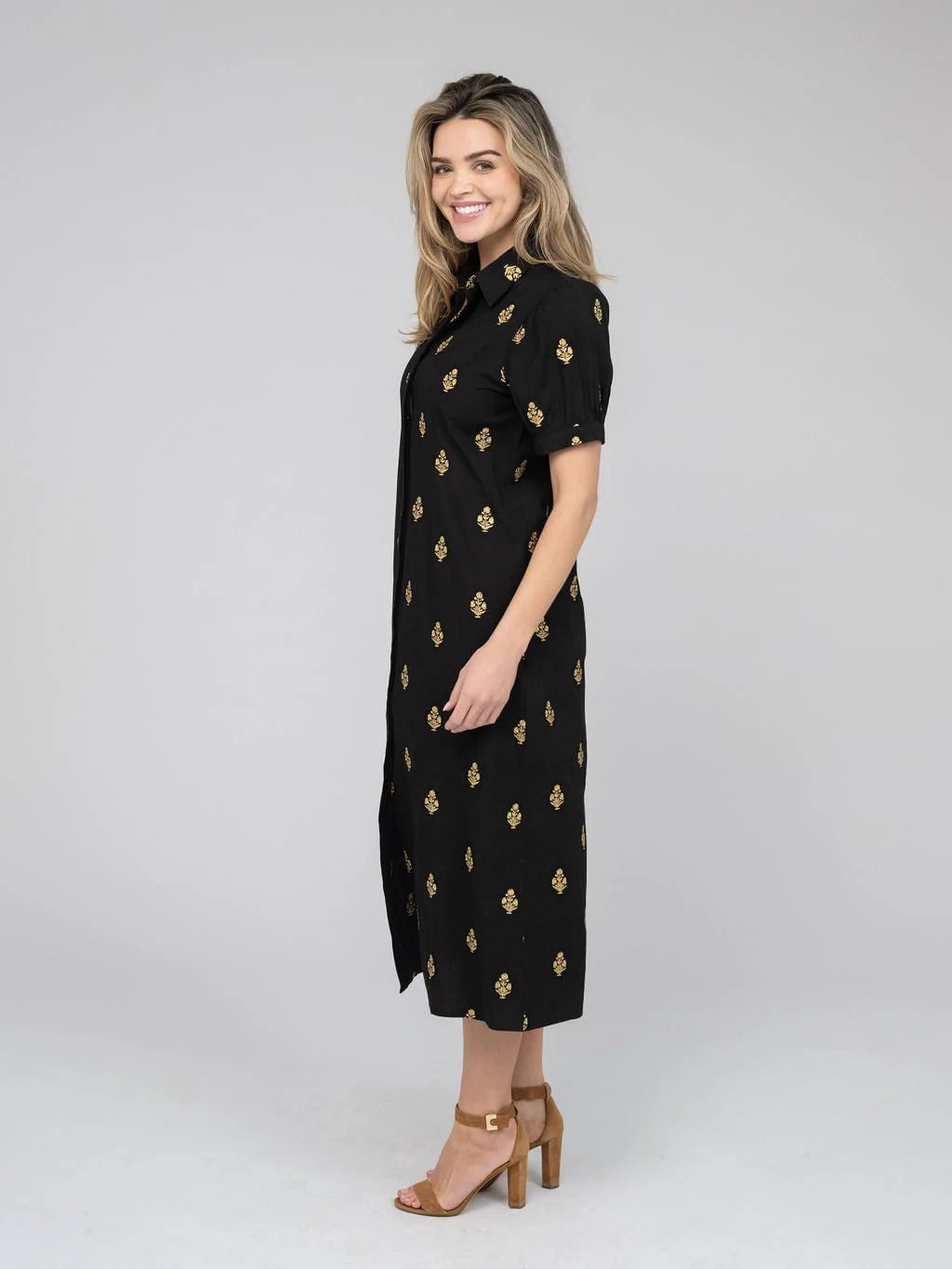 Beau & Ro Kris Dress - Gold & Black