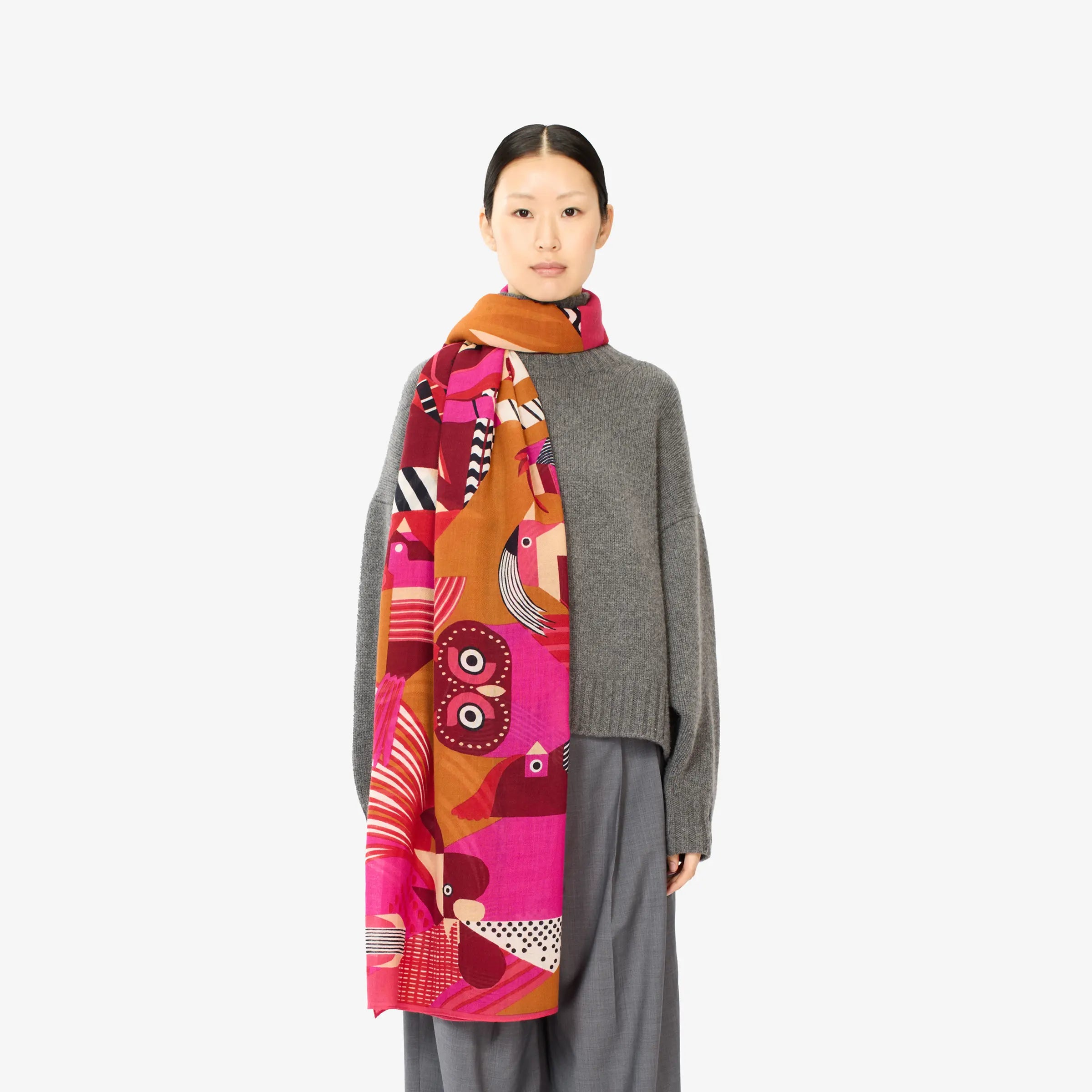 Inoui Editions Scarf - Tribu Fuchsia