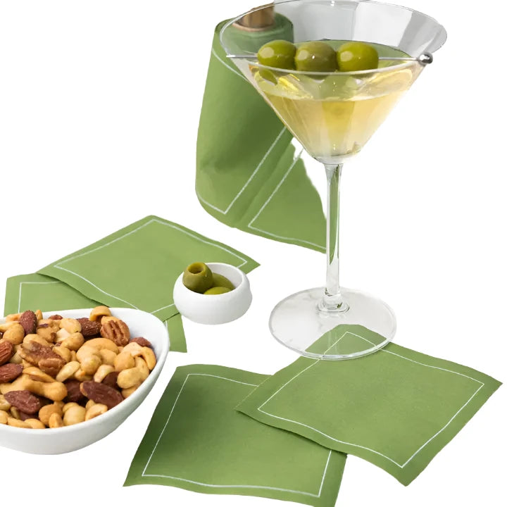 Olive Cocktail Napkin Roll