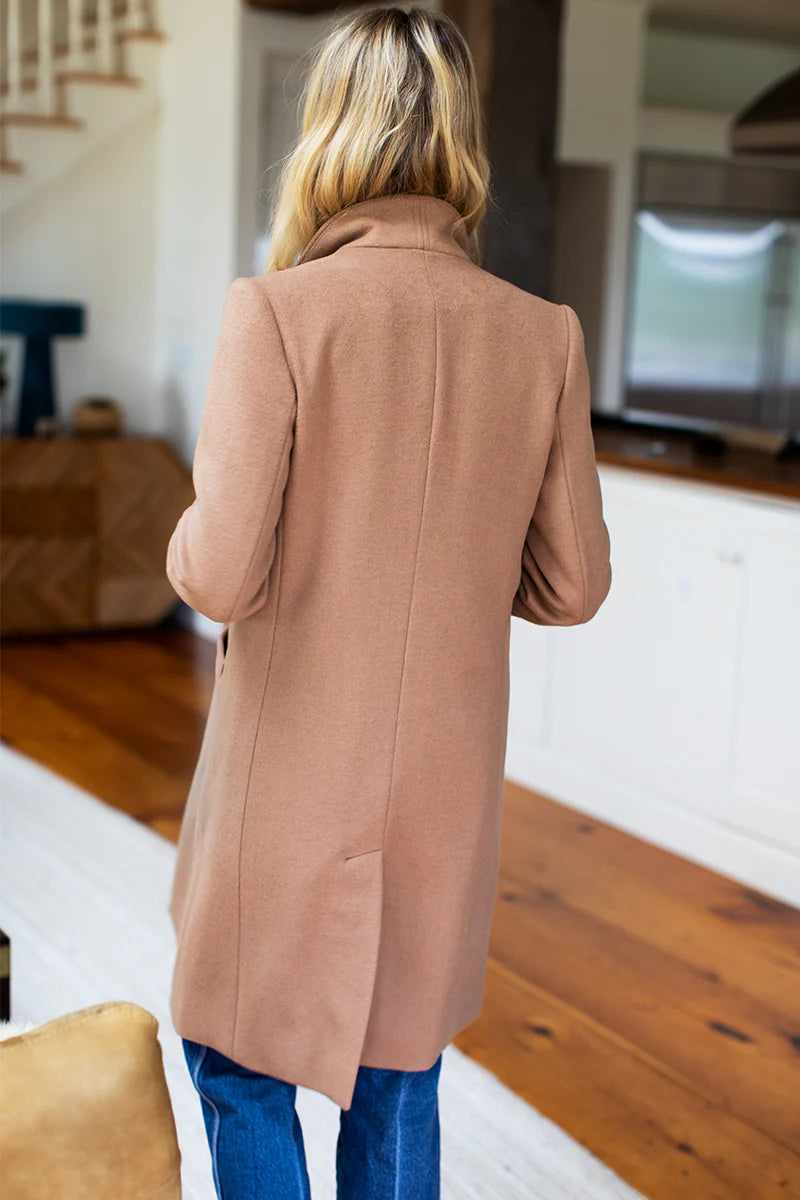 Emerson Fry Tailored Coat - Camel Wool Cashmere