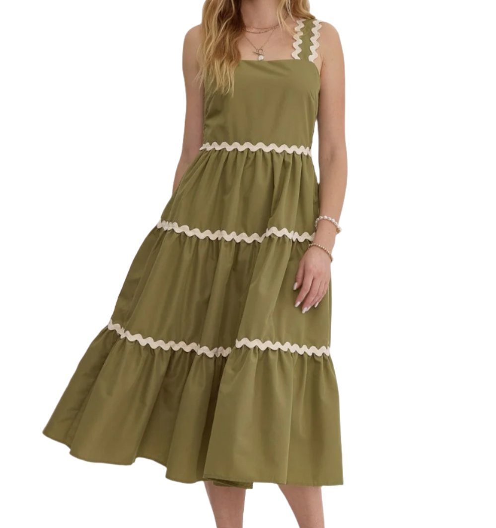 Ric Rac Dress - Fern