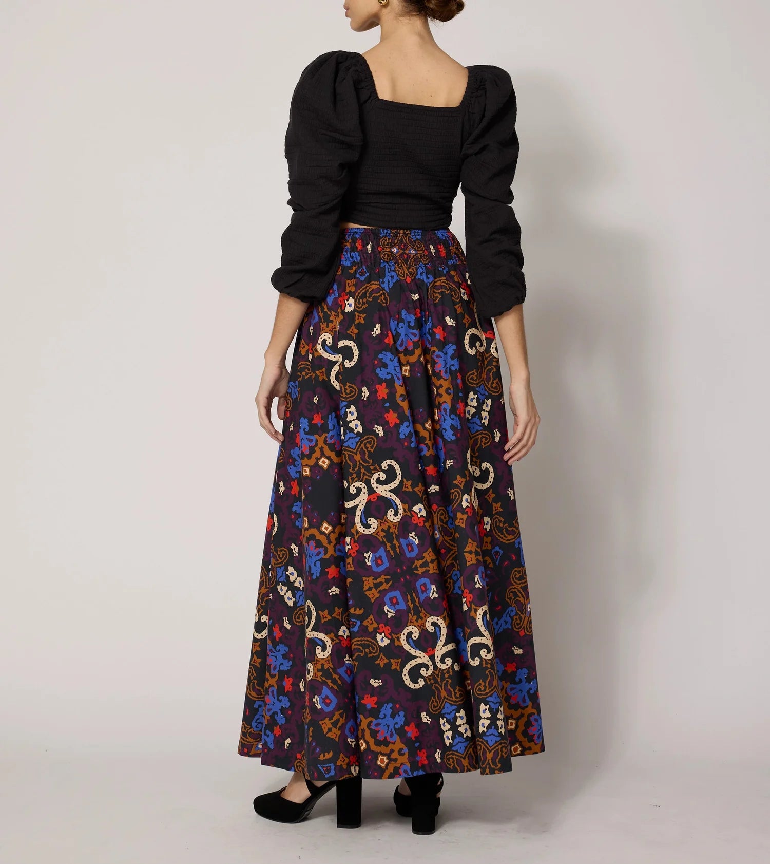 Cleobella Esmeralda Ankle Skirt - Venezia Print