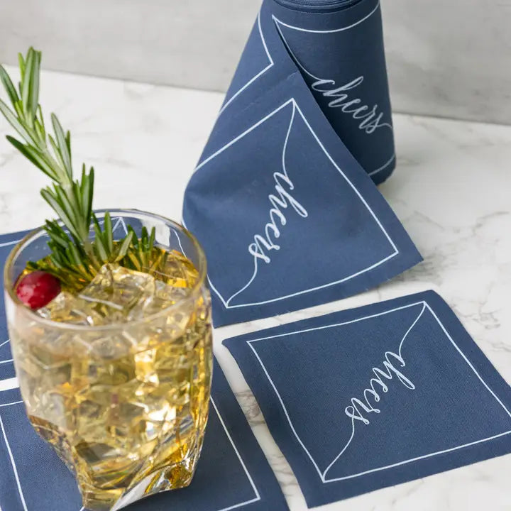 Mystic Blue Cocktail Napkin Roll