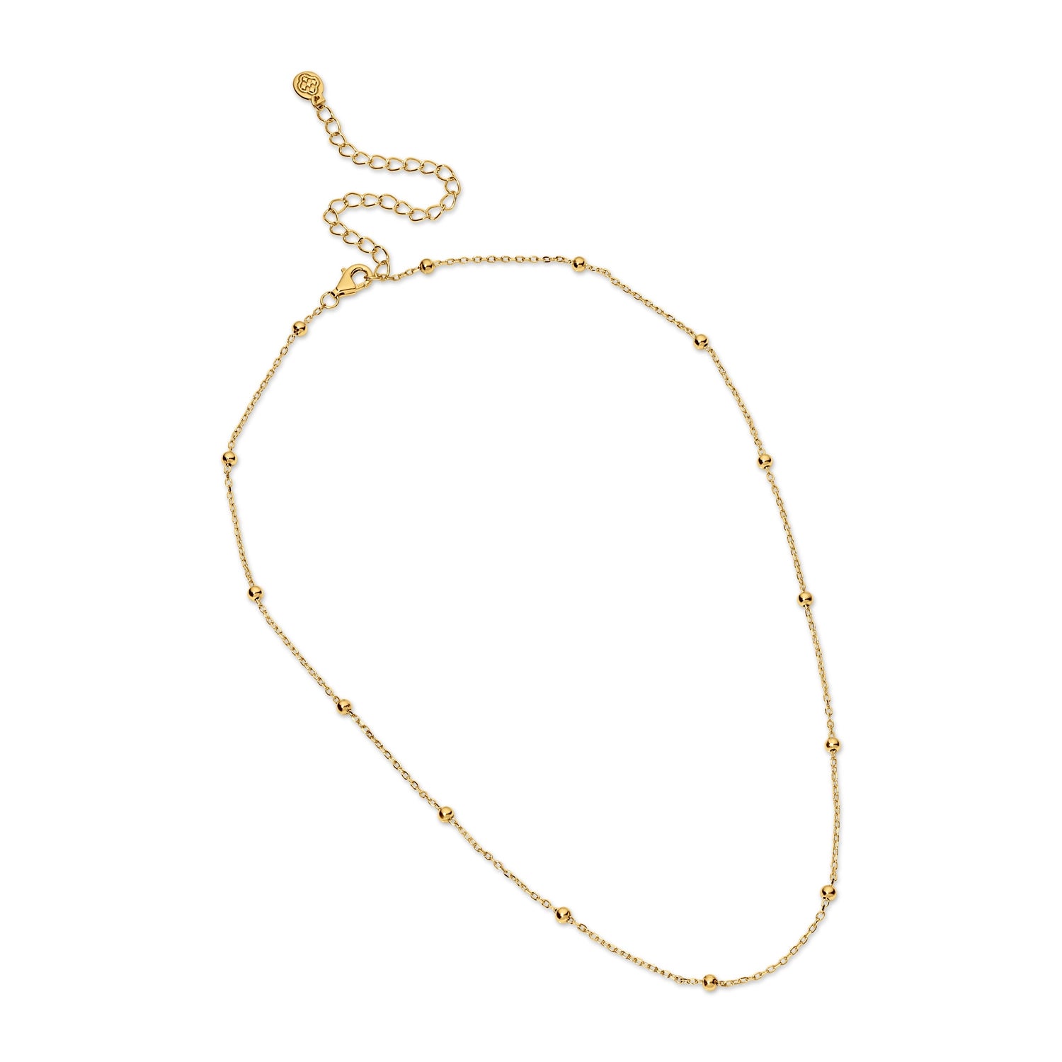 Gracewear Beaded Choker Necklace - Gold Vermeil