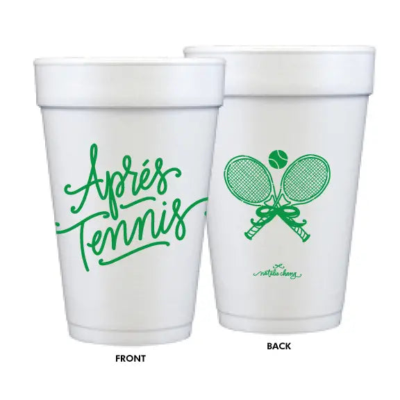 Apres Tennis Foam Cups