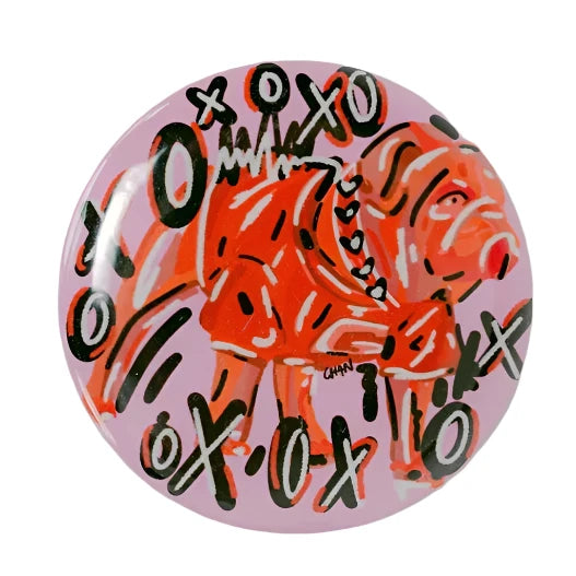 Bulldawg XOXO Button - 2 Sizes